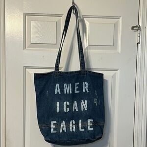 American Eagle Denim Tote Bag